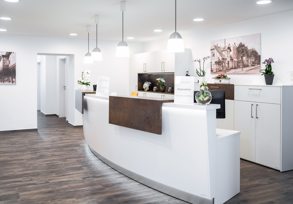 Unser Empfangstresen